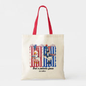 Patriottische grappige gans coquette 4 juli 1776 tote bag (Achterkant)