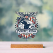 Patriottische Great Lakes Pride Vector Grafische T Acryl Bord (Neutraal)