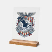 Patriottische Great Lakes Pride Vector Grafische T Acryl Bord (Hoek)