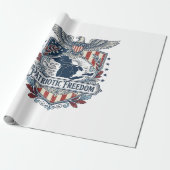 Patriottische Great Lakes Pride Vector Grafische T Cadeaupapier (Uitgerold)