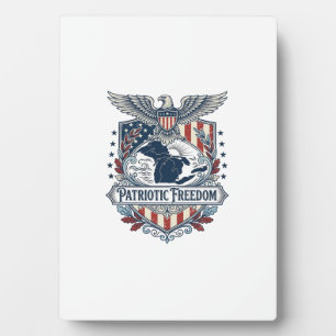 Patriottische Great Lakes Pride Vector Grafische T Fotoplaat