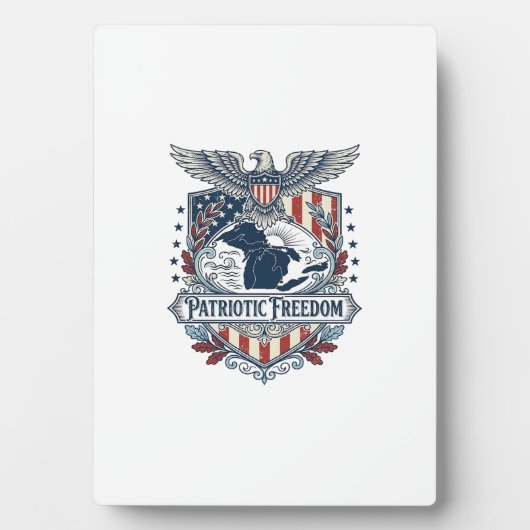 Patriottische Great Lakes Pride Vector Grafische T Fotoplaat (voorkant)