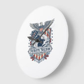 Patriottische Great Lakes Pride Vector Grafische T Grote Klok (Hoek)