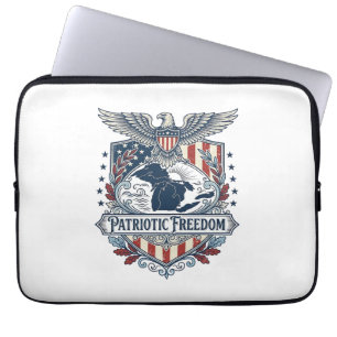 Patriottische Great Lakes Pride Vector Grafische T Laptop Sleeve