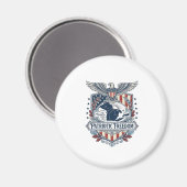 Patriottische Great Lakes Pride Vector Grafische T Magneet (Voorkant / Achterkant)