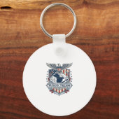 Patriottische Great Lakes Pride Vector Grafische T Sleutelhanger (Voorkant)