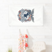 Patriottische Great Lakes Pride Vector Grafische T Spandoek (Insitu)