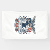 Patriottische Great Lakes Pride Vector Grafische T Spandoek (Horizontaal)