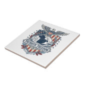 Patriottische Great Lakes Pride Vector Grafische T Tegeltje (Zijkant)