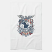 Patriottische Great Lakes Pride Vector Grafische T Theedoek (Verticaal)
