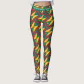 Patriottische GRENADA Schrift Toevoegen Jouw tekst Leggings (Voorkant)