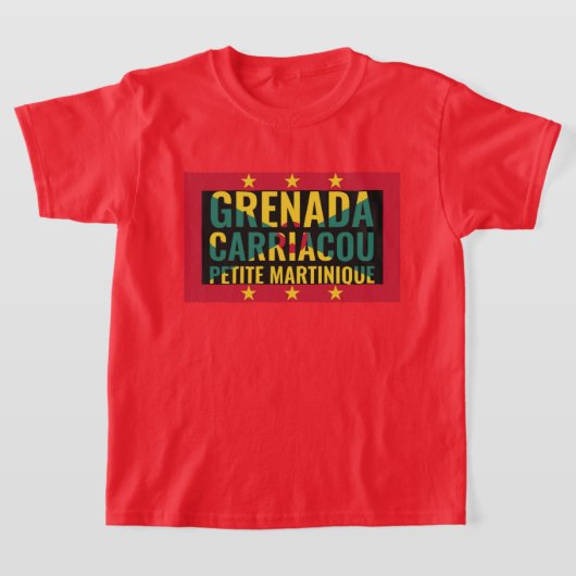 Patriottische Grenada vlag Kinder T-shirt (Laagn)