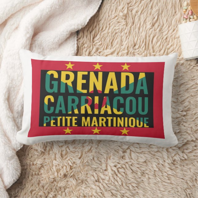 Patriottische GRENADA Vlag Kussen (Deken)