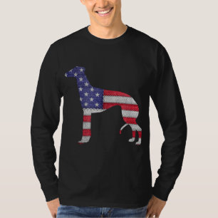 patriottische griekse amerikaanse vlag embroidery t-shirt