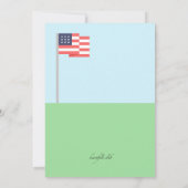 Patriottische Grill en Chill Uitnodiging (Achterkant)