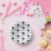 Patriottische grillige Franse Bulldog rood wit bla Papieren Kommen (Feest)