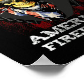 Patriottische groep van de Amerikaanse vlag van br Poster (Hoek)