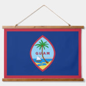 Patriottische Guam Tapestry, Guam Flag Hangend Wandkleed (Voorkant)