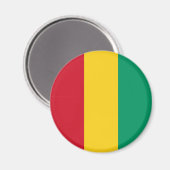 Patriottische Guineese vlag Magneet (Voorkant / Achterkant)