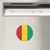 Patriottische Guineese vlag Magneet (Insitu (Vaatwasser))