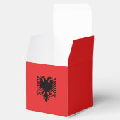 Patriottische gunst box met vlag van Albanië Bedankdoosjes (Geopend)