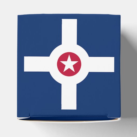 Patriottische gunst box met vlag van Indianapolis Bedankdoosjes (Bovenkant)