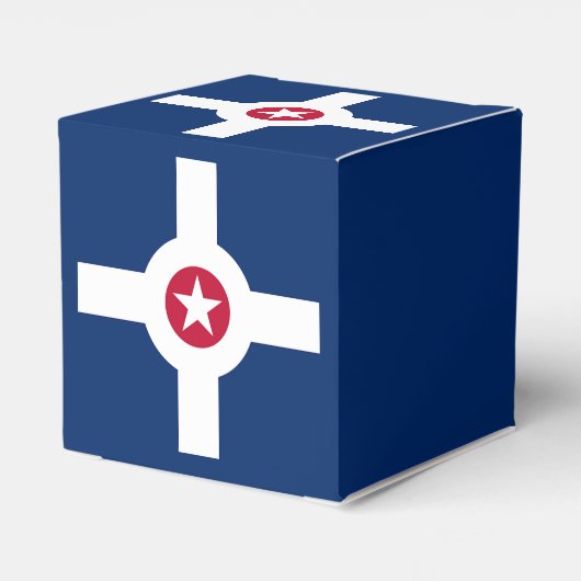 Patriottische gunst box met vlag van Indianapolis Bedankdoosjes (Achterkant)