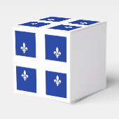 Patriottische gunst box met vlag van Quebec Bedankdoosjes (Voorkant Zijde)