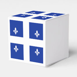 Patriottische gunst box met vlag van Quebec Bedankdoosjes