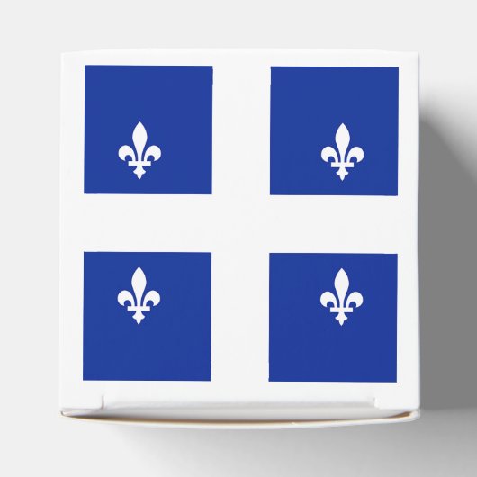 Patriottische gunst box met vlag van Quebec Bedankdoosjes (Bovenkant)