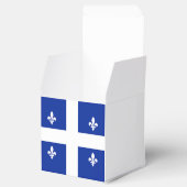 Patriottische gunst box met vlag van Quebec Bedankdoosjes (Geopend)