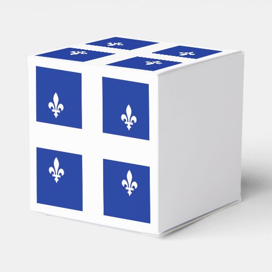 Patriottische gunst box met vlag van Quebec Bedankdoosjes (Achterkant)