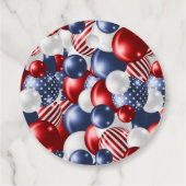 PATRIOTTISCHE GUNST TAG GOLD BEDANKJES LABELS (Achterkant)