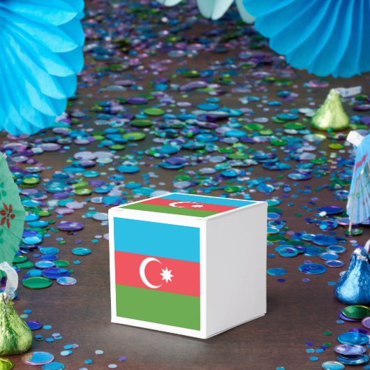 Patriottische gunstbox met Vlag van Azerbeidzjan Bedankdoosjes (Feest)