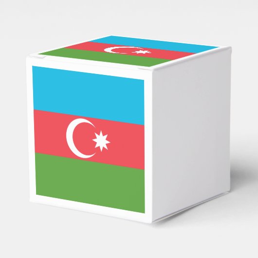 Patriottische gunstbox met Vlag van Azerbeidzjan Bedankdoosjes (Voorkant Zijde)