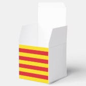 Patriottische gunstbox met vlag van Catalonië Bedankdoosjes (Geopend)