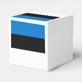 Patriottische gunstbox met vlag van Estland Bedankdoosjes (Achterkant)