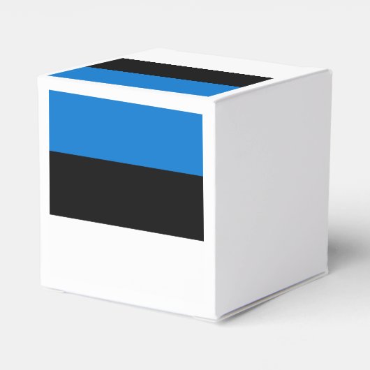 Patriottische gunstbox met vlag van Estland Bedankdoosjes (Achterkant)