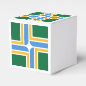 Patriottische gunstbox met vlag van Portland Bedankdoosjes (Voorkant Zijde)