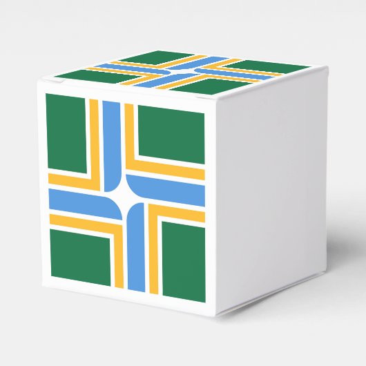 Patriottische gunstbox met vlag van Portland Bedankdoosjes (Voorkant Zijde)