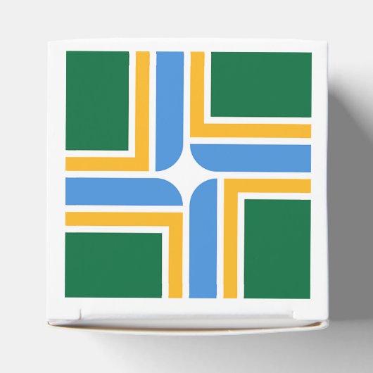 Patriottische gunstbox met vlag van Portland Bedankdoosjes (Bovenkant)