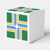 Patriottische gunstbox met vlag van Portland Bedankdoosjes (Achterkant)