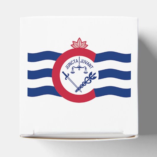 Patriottische gunstdoos met vlag van Cincinnati Bedankdoosjes (Bovenkant)