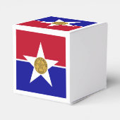 Patriottische gunstdoos met vlag van Dallas Bedankdoosjes (Achterkant)