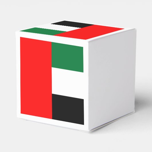 Patriottische gunstdoos met vlag van de VAE Bedankdoosjes (Achterkant)