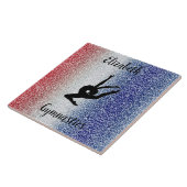 Patriottische Gymnastiek Gepersonaliseerde Keramis Tegeltje (Zijkant)