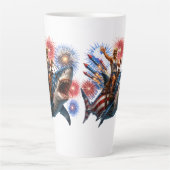 Patriottische Haifietser Vuurwerk VS Latte Mok (Voorkant)