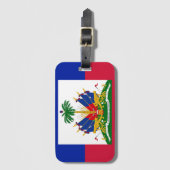 Patriottische Haïtiaanse Vlag Bagage Label (Voorkant (verticaal))