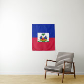 Patriottische Haïtiaanse Vlag Muur Wandkleed (In situ)