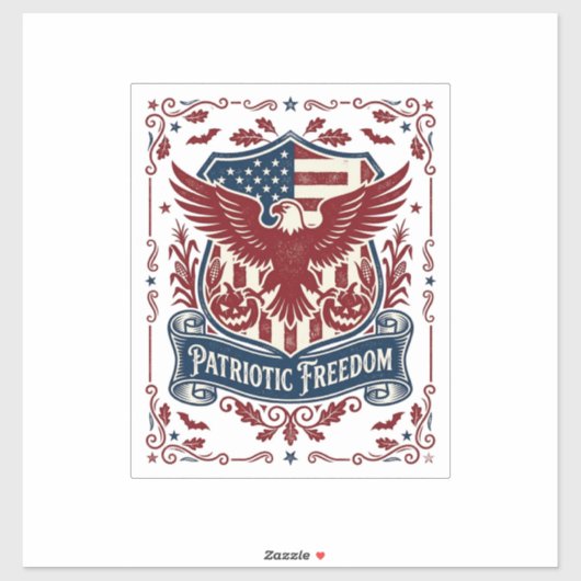 Patriottische Halloween Vector Grafische T-shirt Sticker (Vel)